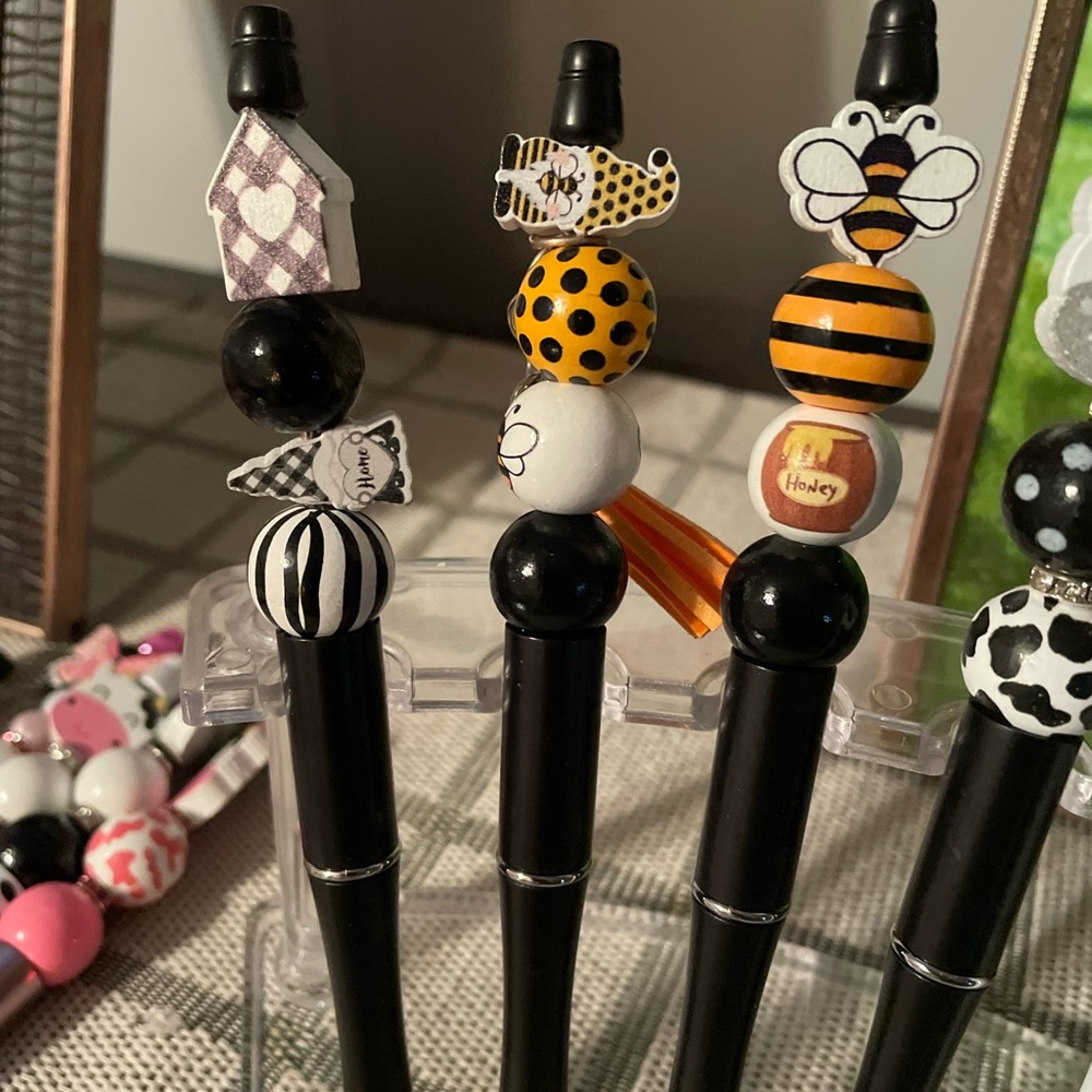 Beaded pens